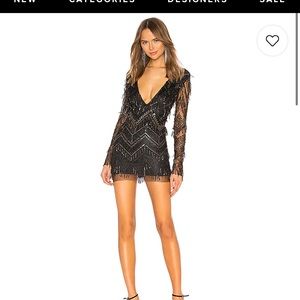 Sequin fringe dress